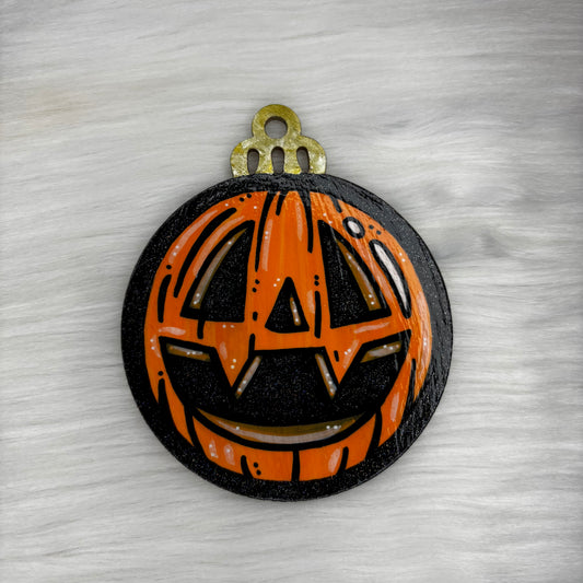 Pumpkin Hand Painted Ornament