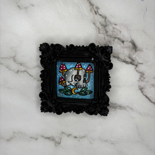 Original Mini Square Framed Painting - Part of the Forest