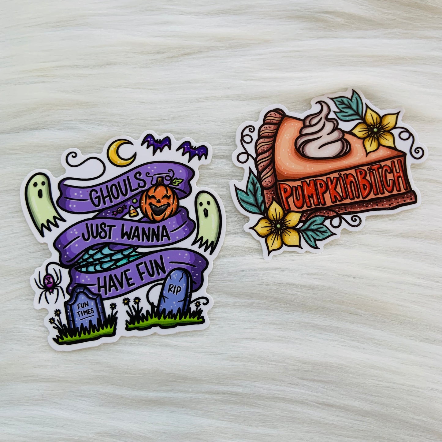 Pumpkin Pie & Ghoul Sticker Set